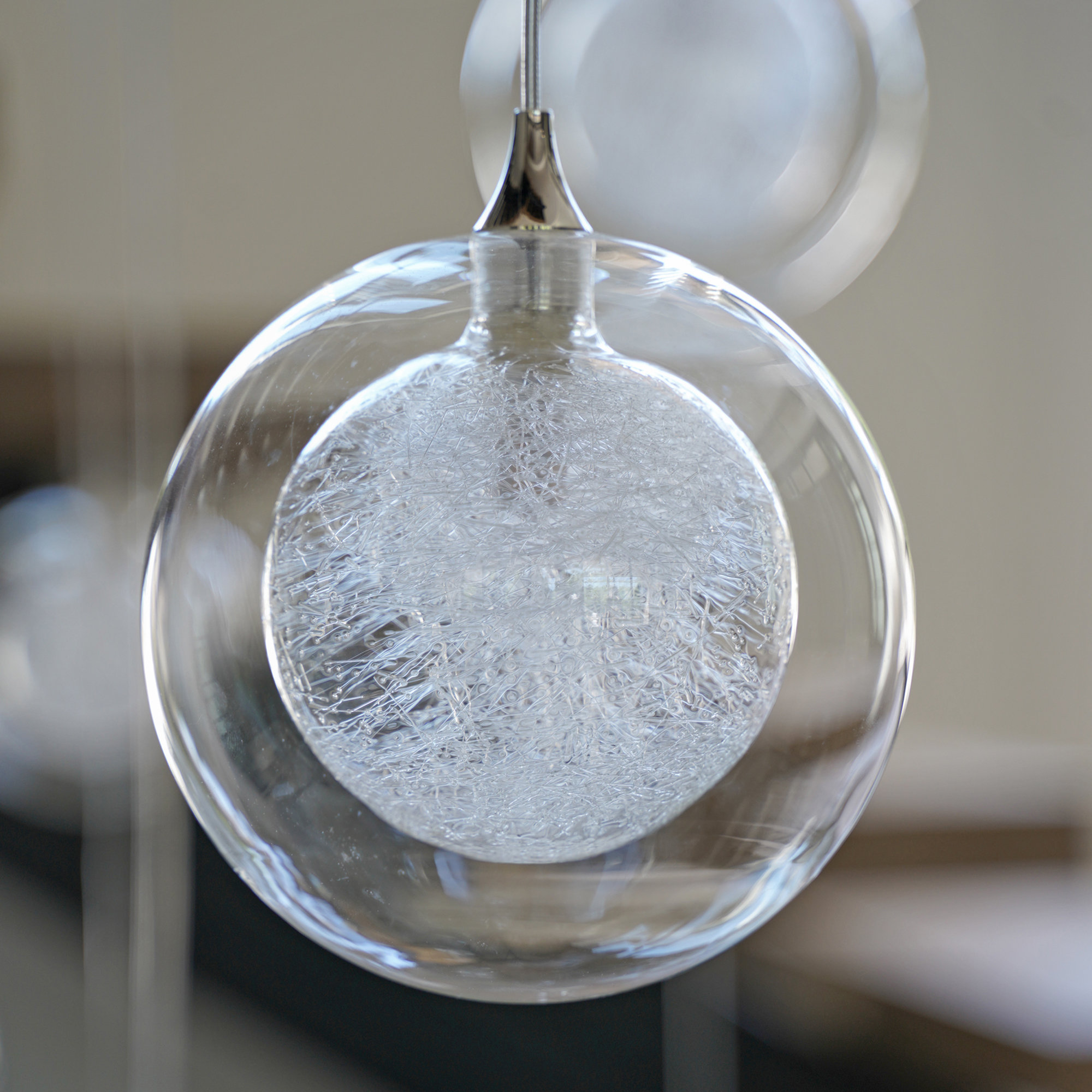 Galilee Lighting Reflection Twigs 5 - Light Cluster Globe Pendant